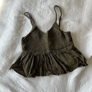 green coastal tank top